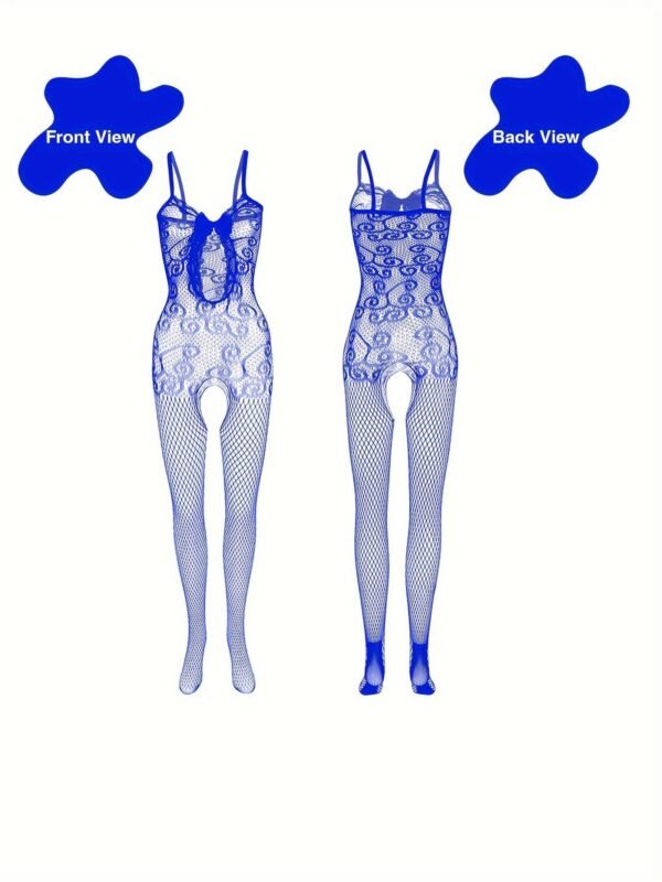 4-Pack Fishnet Bodystocking Set With Jacquard Design & Open Crotch - Women's 5 4-Pack Fishnet Bodystocking Set With Jacquard Design & Open Crotch - Women's 4-Pack Fishnet Bodystocking Set with Jacquard Design & Open Crotch