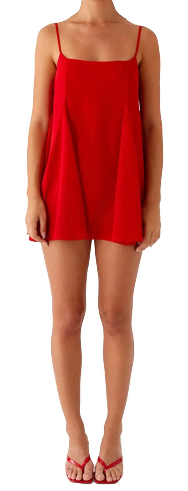 Elegant Lace Trimmed Nightgown For Comfort 13 Elegant Lace Trimmed Nightgown For Comfort Stylish red babydoll featuring an elegant lace trimmed nightgown design for a comfortable nightwear option