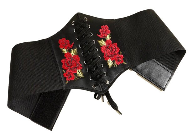 Fashion Corset Belt for Women Trendy Style 35 Fashion Corset Belt for Women Trendy Style LuckeLadybug fashion corset belt for women with floral embroidery and adjustable laces