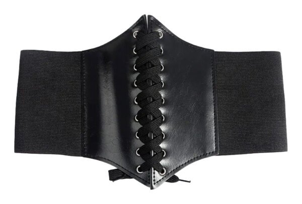 Fashion Corset Belt for Women Trendy Style 29 Fashion Corset Belt for Women Trendy Style LuckeLadybug fashion corset belt for women in black with lace-up design for stylish waist support
