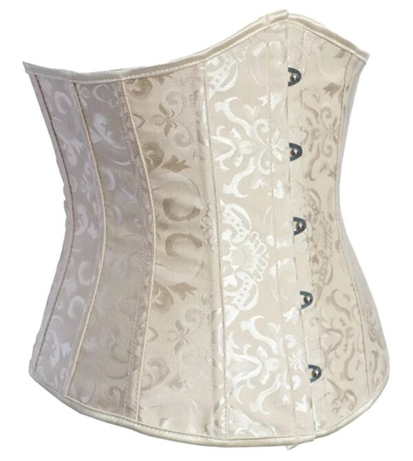 Floral Underbust Corset For Women 32 Floral Underbust Corset For Women Elegant floral underbust corset for women in cream with intricate lace pattern and adjustable hooks