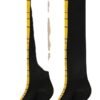Funny chicken feet thigh high stockings with black fabric and yellow chicken foot design