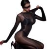 Glossy Transparent Bodysuit For Women 20 Glossy Transparent Bodysuit For Women Sleek glossy transparent bodysuit for women, showcasing sheer design and alluring silhouette