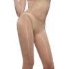 Glossy transparent bodysuit for women with a sleek design and form-fitting silhouette