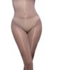 Glossy transparent bodysuit for women with sleek design and full coverage for a stylish look