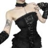Gothic Lace Strapless Corset Top 19 Gothic Lace Strapless Corset Top Gothic lace strapless corset top with intricate detailing and elegant layered design from LuckeLadybug LLC