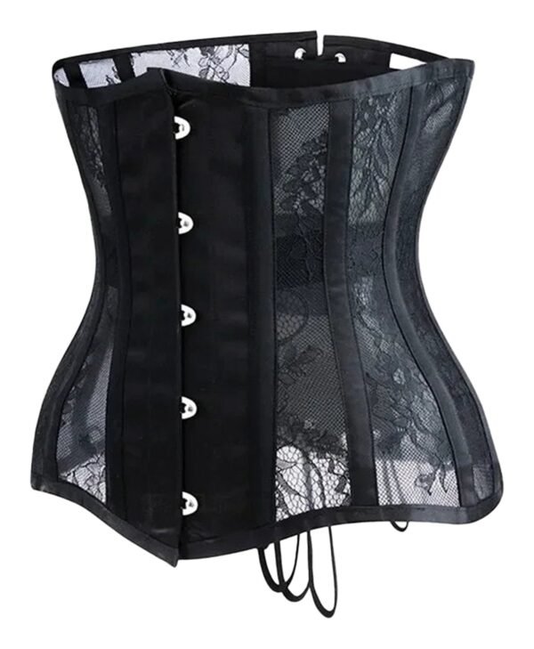 Gothic Underbust Corset For Women 42 Gothic Underbust Corset For Women Elegant gothic underbust corset for women featuring lace details and a sleek black design