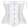 Elegant gothic underbust corset for women featuring lace and a structured design for a flattering silhouette