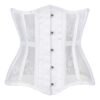 Gothic Underbust Corset For Women 25 Gothic Underbust Corset For Women White gothic underbust corset for women featuring lace panels and a sleek design