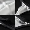 Close-up of men's ultra thin thong underwear with soft fabric and stitching details
