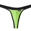 LuckeLadybug men's ultra thin thong underwear in neon green with comfortable fit and stylish design
