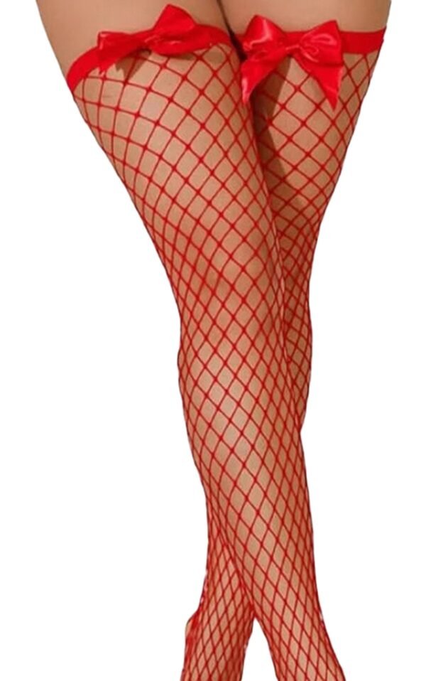 Hot Pink Bow Fishnet Thigh High Stockings 14 Hot Pink Bow Fishnet Thigh High Stockings Hot pink bow fishnet thigh high stockings with a seductive look and stylish design for stylish outfit enhancements