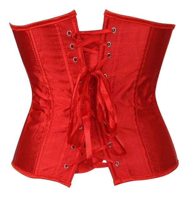 Lace Up Corset Top For Women Trendy Style 4 Lace Up Corset Top For Women Trendy Style Red satin lace up corset top for women with elegant satin finish and adjustable laces
