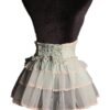 Mint green sweet lolita corset skirt with ruffled tiers and lace trim for a playful look