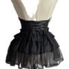 Black Sweet Lolita Corset Skirt with Ruffled Layers and Lace Trim for Elegant Outfits