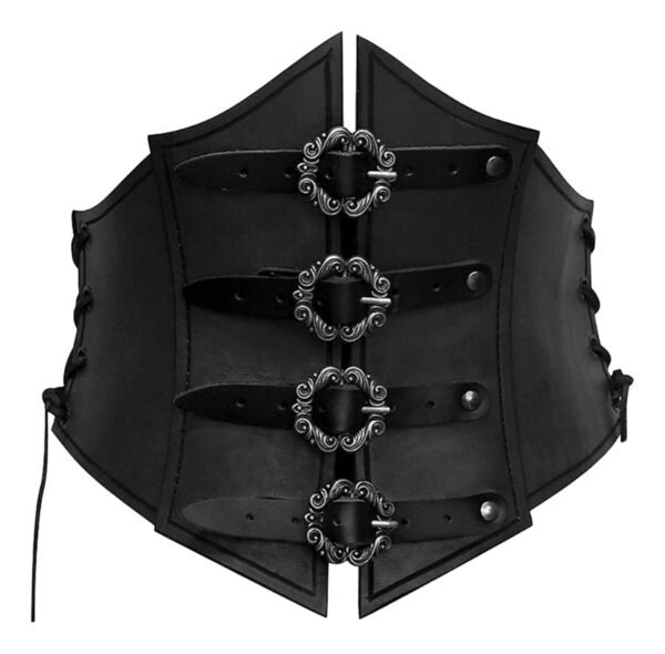 Medieval Corset Waistbelt for Women 28 Medieval Corset Waistbelt for Women Black medieval corset waistbelt for women with decorative buckles and adjustable laces