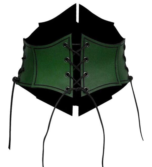 Medieval Corset Waistbelt for Women 25 Medieval Corset Waistbelt for Women LuckeLadybug LLC medieval corset waistbelt for women in green with adjustable laces and sleek design