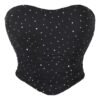 Mesh Corset Top Glitter For Stylish Looks 26 Mesh Corset Top Glitter For Stylish Looks LuckeLadybug mesh corset top glitter featuring a heart-shaped design and sparkling accents
