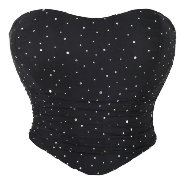 Mesh Corset Top Glitter For Stylish Looks 15 Mesh Corset Top Glitter For Stylish Looks LuckeLadybug mesh corset top glitter featuring a heart-shaped design and sparkling accents