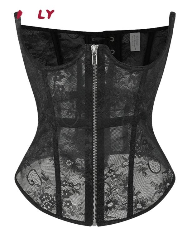 Gothic Lace Corset Belt For Fashion Styles 39 Gothic Lace Corset Belt For Fashion Styles Black gothic lace corset belt featuring a zipper and lace detailing for a stylish fit
