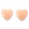 LuckeLadybug heart shaped nipple covers adhesive silicone flesh tone pair for strapless bras