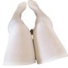 Comfortable LuckeLadybug thigh-high white socks for women, ideal for layering with outfits