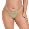 Plus Size Lace Thongs For Women Trendy Style 8 Plus Size Lace Thongs For Women Trendy Style LuckeLadybug LLC Plus Size Lace Thongs for Women in Soft Green with Delicate Floral Design