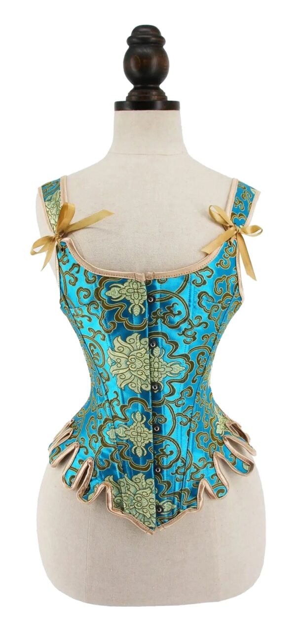 Renaissance Corset Top For Women Elegant Style 30 Renaissance Corset Top For Women Elegant Style Beautiful blue renaissance corset top for women with elegant patterns and bow details