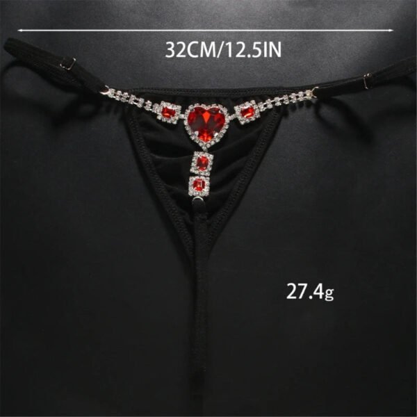 Rhinestone Low Rise Thongs For Women 20 Rhinestone Low Rise Thongs For Women Rhinestone low rise thongs for women featuring a heart-shaped gem and elegant design