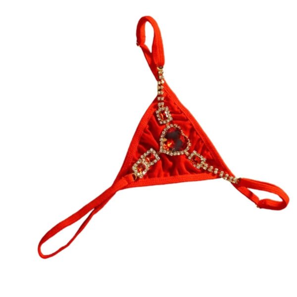 Rhinestone Low Rise Thongs For Women 19 Rhinestone Low Rise Thongs For Women Red rhinestone low rise thongs for women featuring decorative embellishments and a stylish design