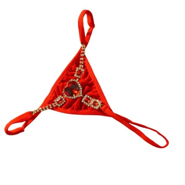 Rhinestone Low Rise Thongs For Women 18 Rhinestone Low Rise Thongs For Women Rhinestone low rise thongs for women in red featuring a decorative rhinestone design