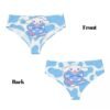 Sanrio cartoon dog women’s underwear in light blue with playful design on the front and back