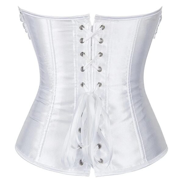 Plus Size Corset Top For Women Elegant Style 15 Plus Size Corset Top For Women Elegant Style Elegant white plus size corset top for women with lace-up back detail