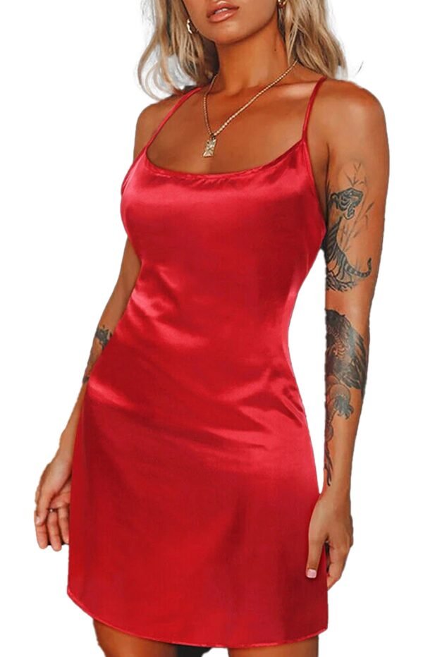 Satin Silk Lingerie For Women Babydoll 19 Satin Silk Lingerie For Women Babydoll Red satin silk lingerie for women with adjustable straps for a seductive look