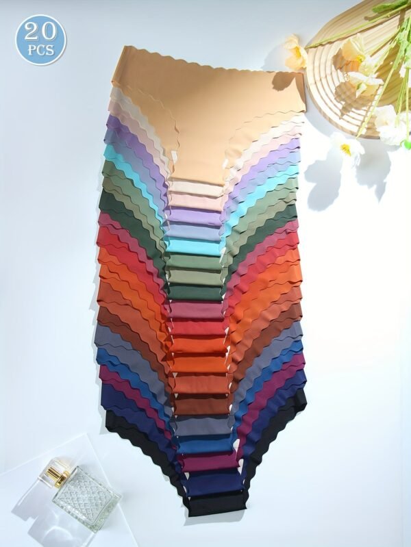 Seamless Bikini Panties For Women 20 Pack 2 Seamless Bikini Panties For Women 20 Pack Twenty seamless bikini panties for women in a variety of colors by LuckeLadybug LLC