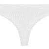 LuckeLadybug LLC seamless sports thong in white, perfect for comfort and everyday wear