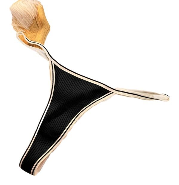 Seamless Thong For Women Trendy Styles 33 Seamless Thong For Women Trendy Styles LuckeLadybug seamless thong for women in black with contrast detailing for comfortable wear