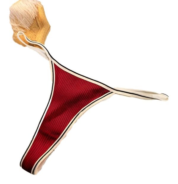 Seamless Thong For Women Trendy Styles 31 Seamless Thong For Women Trendy Styles Red seamless thong for women with contrasting trim and soft fabric for everyday comfort
