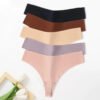 Set of seamless thongs for women in various colors, ideal for a comfortable fit under any outfit