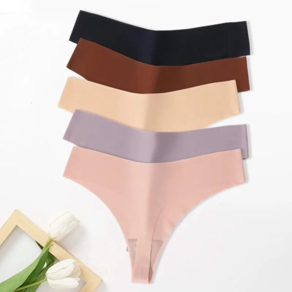 Seamless Thongs For Women 5 Pack Set 40 Seamless Thongs For Women 5 Pack Set Set of seamless thongs for women in various colors, ideal for a comfortable fit under any outfit