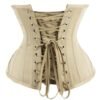 LuckeLadybug sexy adjustable corset bustier in beige with lace-up back for a flattering silhouette