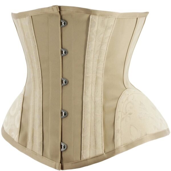 Sexy Adjustable Corset Bustier For Chic Style 3 Sexy Adjustable Corset Bustier For Chic Style Beige sexy adjustable corset bustier with intricate floral detailing and structured support