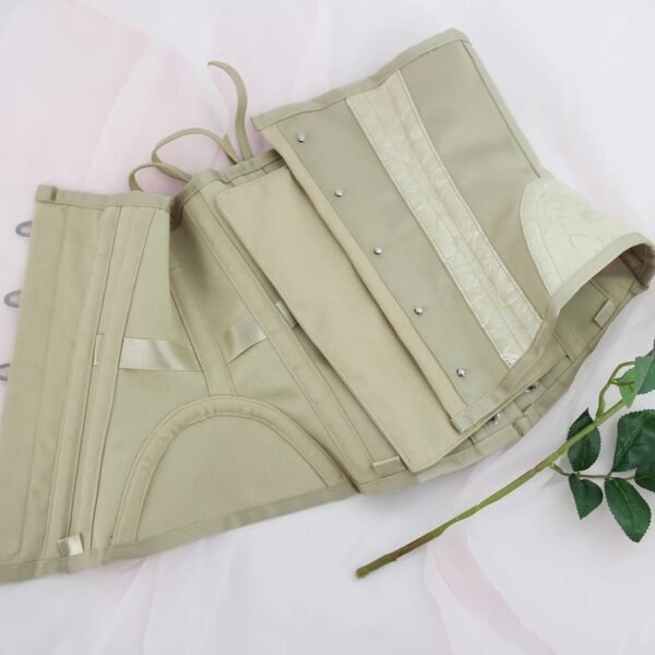 Sexy Adjustable Corset Bustier For Chic Style 6 Sexy Adjustable Corset Bustier For Chic Style Sexy adjustable corset bustier in beige with detailed stitching and hook closure for a flattering fit