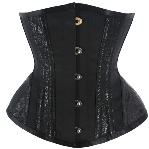 Sexy Adjustable Corset Bustier For Chic Style 2 Sexy Adjustable Corset Bustier For Chic Style Sexy adjustable corset bustier in black with intricate detailing and front fastening for a flattering silhouette