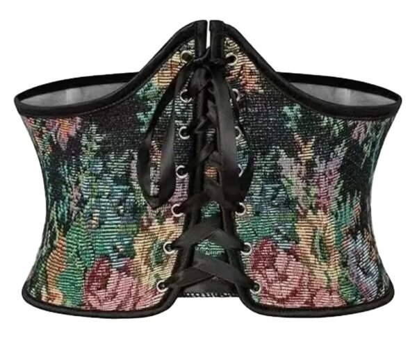 Sexy Corset Belt for Women Floral Design 1 Sexy Corset Belt for Women Floral Design LuckeLadybug sexy corset belt for women featuring floral design and lace-up front closure