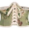 LuckeLadybug sexy corset belt for women featuring a floral design and elegant lace-up detail