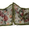 Floral patterned sexy corset belt for women with lace-up detail for a stylish silhouette