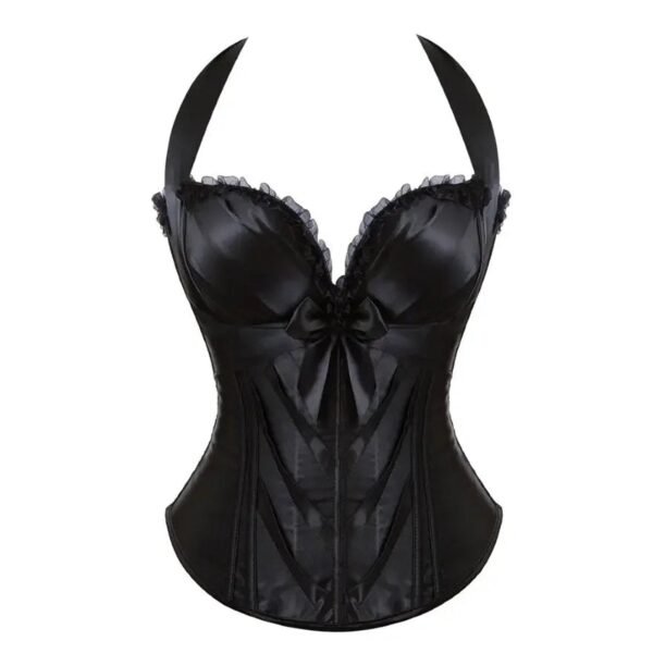 Sexy Corset Top For Women With Bow Detail 45 Sexy Corset Top For Women With Bow Detail Elegant black sexy corset top for women with ruffle details and bow accent