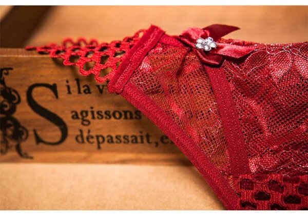Sexy Crotchless Thongs For Women 29 Sexy Crotchless Thongs For Women Red sexy crotchless thongs for women with lace detailing and decorative bow