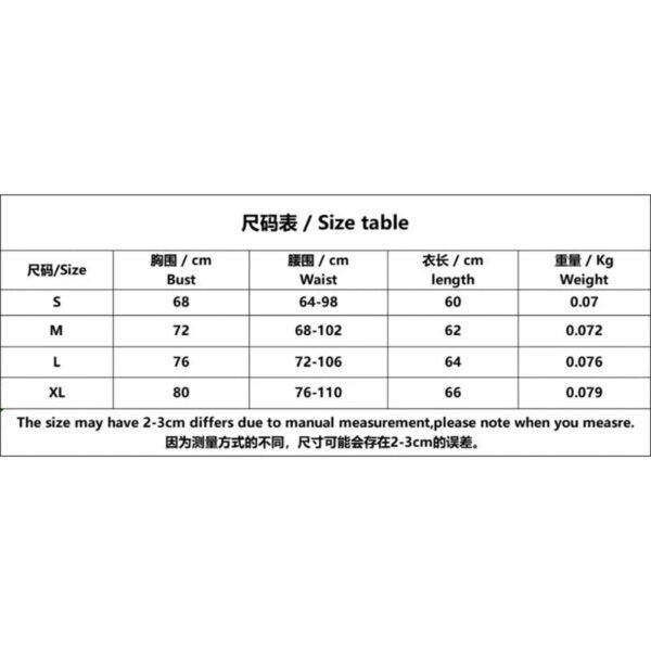 Sexy Lace Bodysuit For Women Floral Design 5 Sexy Lace Bodysuit For Women Floral Design Size chart for sexy lace bodysuit for women showing bust, waist, and length measurements